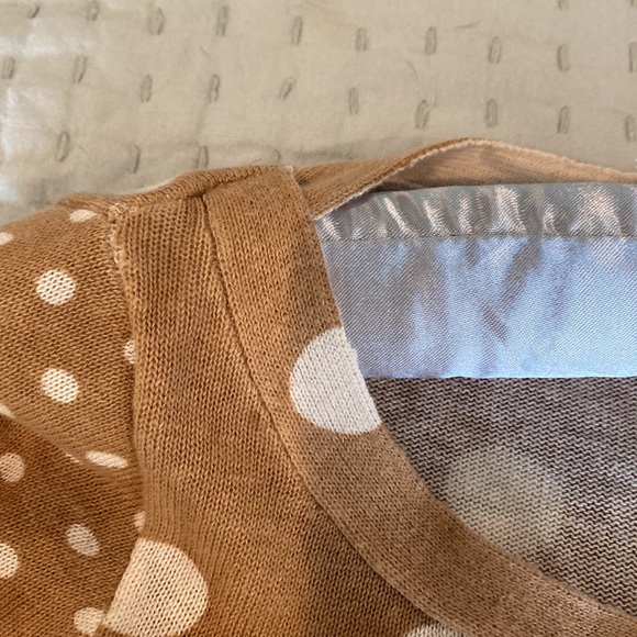 J. Crew Linen Blend Polka Dot Sweater - Picture 4 of 5